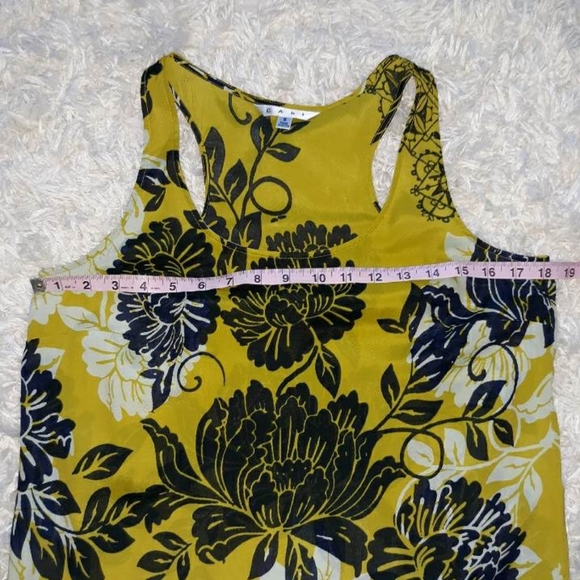CAbi Bali floral silk blend racer back blouse sleeveless top shell - Picture 7 of 8